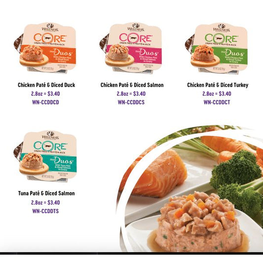 [mPets] Wellness Core Wet Food Divine Duos (Grain Free) for Cats [LOCAL SG DELIVERY]