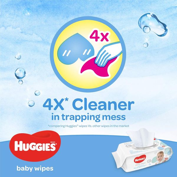 Huggies Pure Clean Baby Wipes 3x64's – view 3