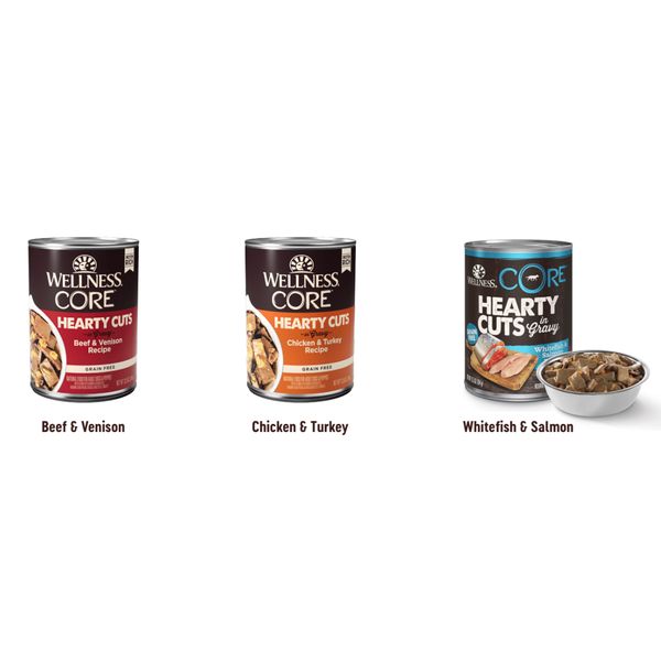 [mPets] Wellness Grain-Free Wet Food for Dogs Hearty Cuts 12.5oz [LOCAL SG DELIVERY]