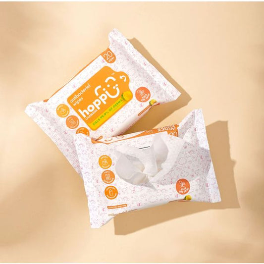 [mkids] hoppi Baby Antibacterial Wipes 20 wipes per pack [LOCAL SG DELIVERY]