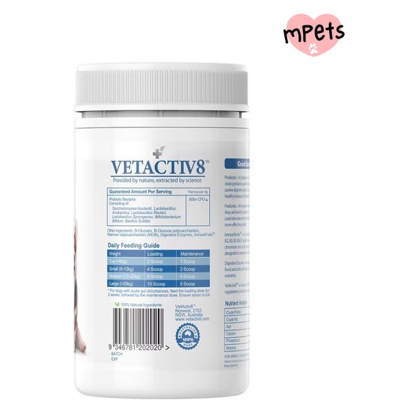 [mPets] VETACTIV8 SYNBIOTIC BOOST 150G SBOO150[LOCAL SG DELIVERY]