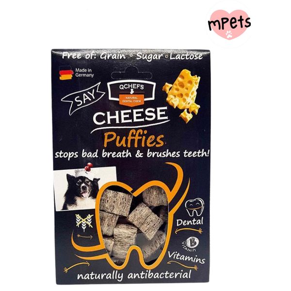 [mPets]  QCHEFS NATURAL CHEESIES DOG DENTAL CHEW 65G  (LOCAL SG DELIVERY )