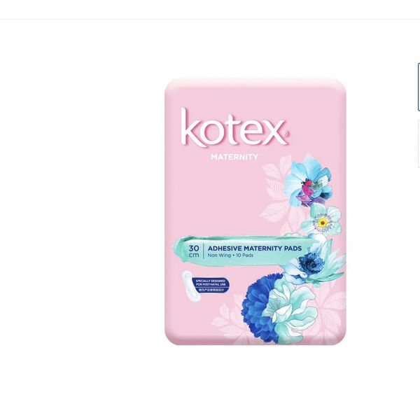 [mobileaid] Kotex Adhesive Non-Wing Maternity Pads 30cm, 10s [LOCAL SG DELIVERY]