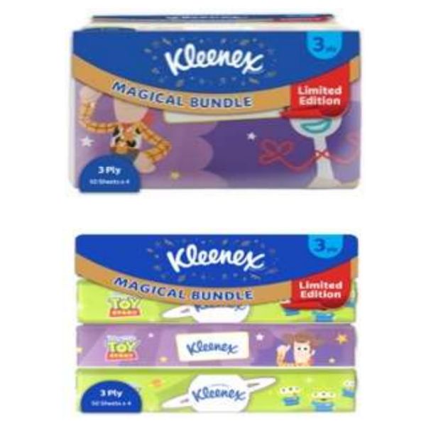 [mobileaid] Kleenex Soft Pack 3 Ply - Disney Limited Edition (4x50's) [LOCAL SG DELIVERY]