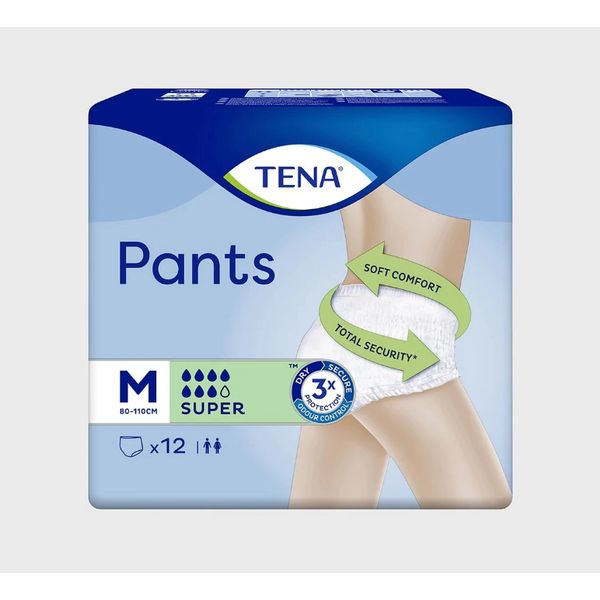 [mobileaid] TENA Pants SUPER Medium 12's per pack [LOCAL SG DELIVERY]