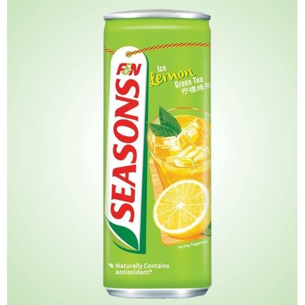 [mfoods] F&N Seasons Ice Lemon Green Tea 300ml x 24 cans [LOCAL SG DELIVERY]
