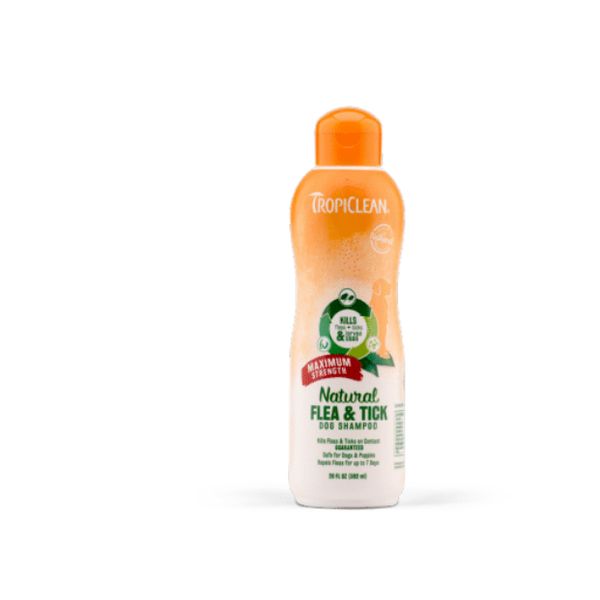 [mPets] TropiClean Natural Flea & Tick Shampoo (Max Strength)/Plus Soothing 20 fl.oz OR 1 Gallon [LOCAL SG DELIVERY]