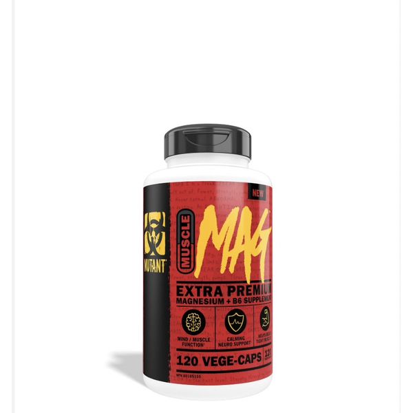 [mfoods] Mutant Magnesium + B6 Muscle Mag, Increase Muscle & Improve Sleep n Bone Health, 120 Vege Caps [LOCAL SG DELIVERY]