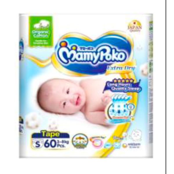 Mamy Poko Extra Dry Tape Newborn (<-5kg)/Small (3-8kg)/Medium (6-11kg)/Large (9-14kg)/XLarge (12-17kg)/XXLarge (15-25kg) –…