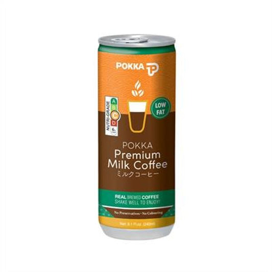 [mfoods] Bundle of 2 cartons Pokka Can Drink - Premium Milk Coffee (Original)/Milk Coffee (Less Sugar-[LS]) 240ml x 24 cans [LOCAL SG DELIVERY]
