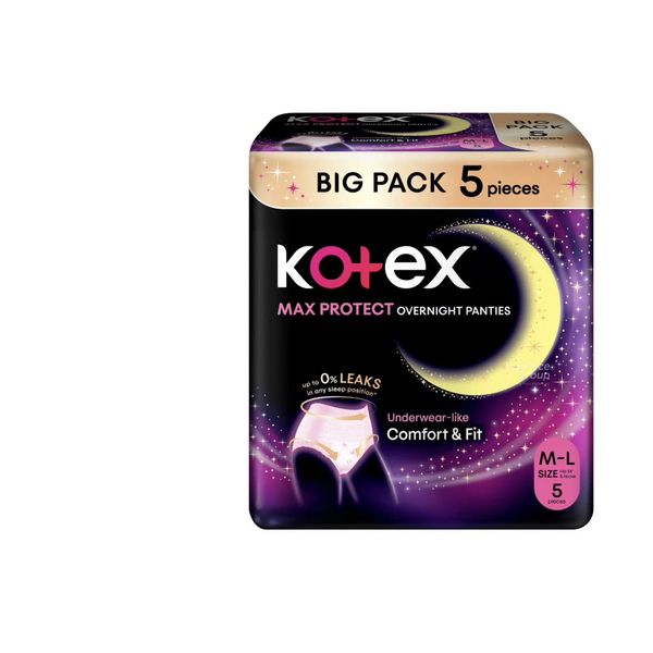 [mobileaid] Kotex Overnight Pants 5's M/L/L/XL [LOCAL SG DELIVERY]