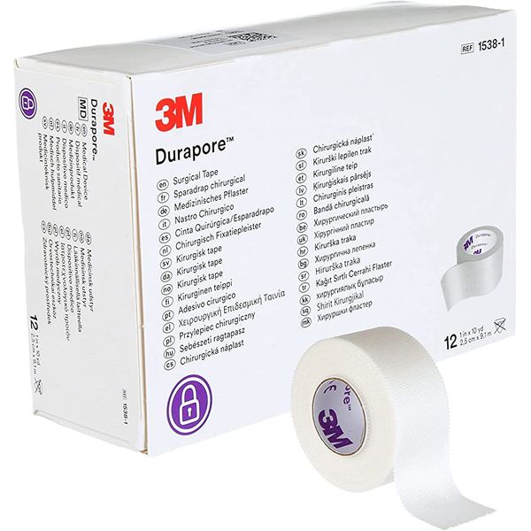 [mobileaid] 3M Durapore Surgical Tape, 1 Inch X 10 Yds (4 rolls) [LOCAL SG DELIVERY]