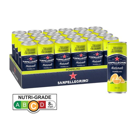 [mfoods] San Pellegrino Natural Pompelmo Slim Can (Carton of 24 x 330ml) [LOCAL SG DELIVERY]