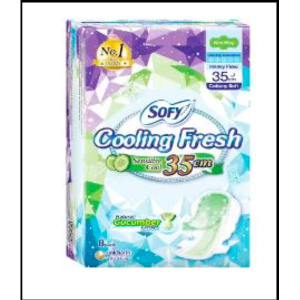 [mobileaid] Sofy Cooling Fresh Day/Night Slim Wing Minty Cool/Cucumber 23cm/25cm/29cm/35cm [LOCAL SG DELIVERY]