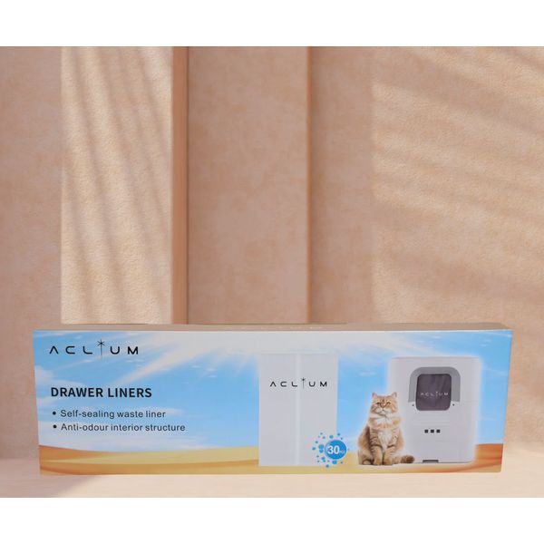 [mPets] Aclium Drawer Liners for Automatic (30 pieces)Cat Toilet A-01B/Self-Cleaning (80 pieces) Cat Toilet CTR-01B [LOCAL SG DELIVERY]