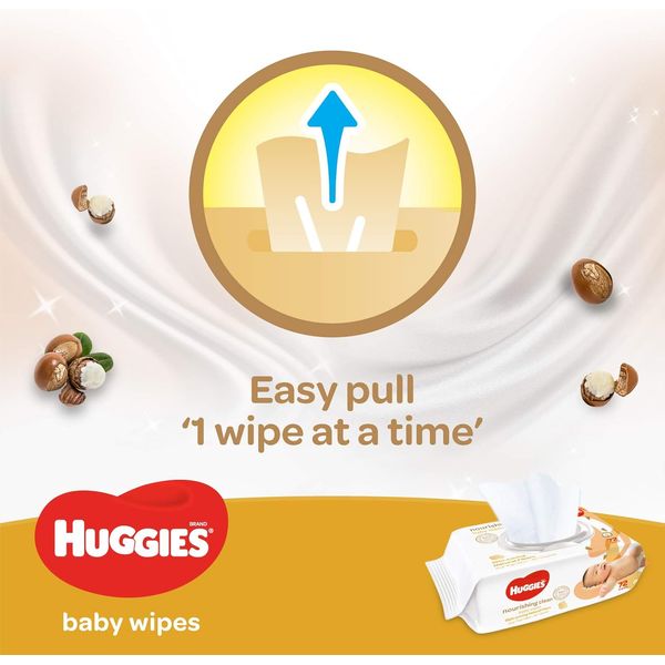 Huggies Nourishing Clean Baby Wipes 3x72's – view 7