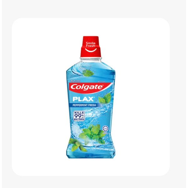 Colgate Mouthwash Freshmint/Peppermint/Active Salt/Fresh Tea/Plax Ice 1L/750ml x 2 bottles – view 2