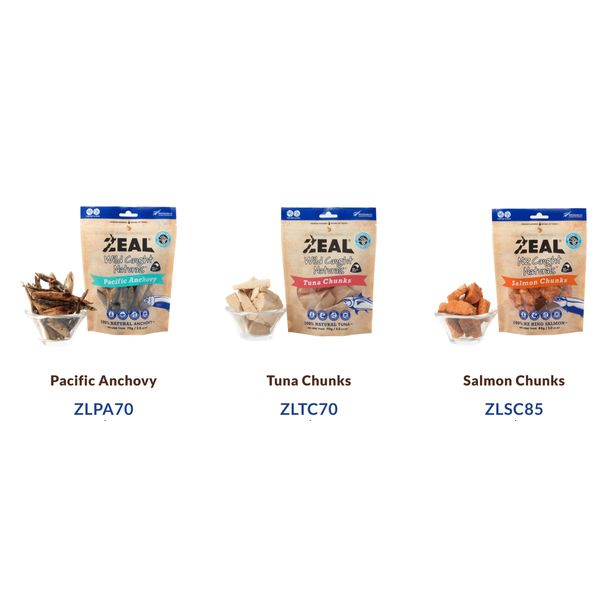 [mPets] Zeal Free Range(125g Pouch)*/Wild Caught Naturals (70/85g Pouch)* Cat & Dog Treat [LOCAL SG DELIVERY]