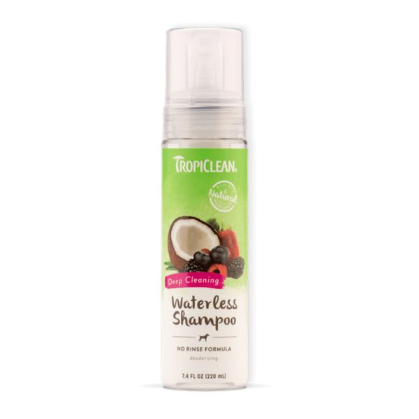[mPets] TropiClean Waterless Pet Shampoo - No Rinse Formula (7.4fl oz Bottle) [LOCAL SG DELIVERY]