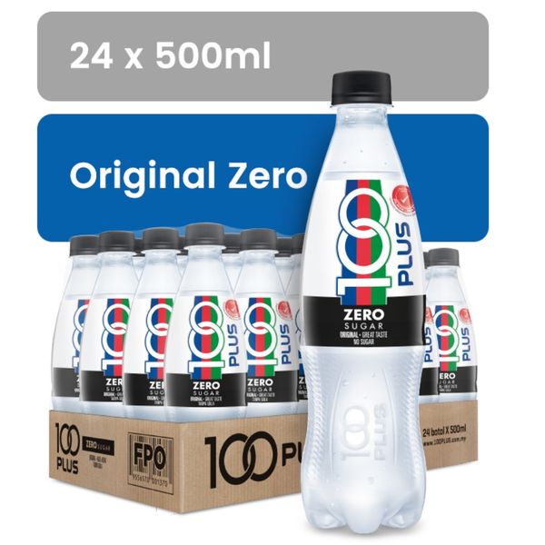 【mfoods】【F&N】100 Plus Zero 500ml x 24 bottles【LOCAL SG DELIVERY】