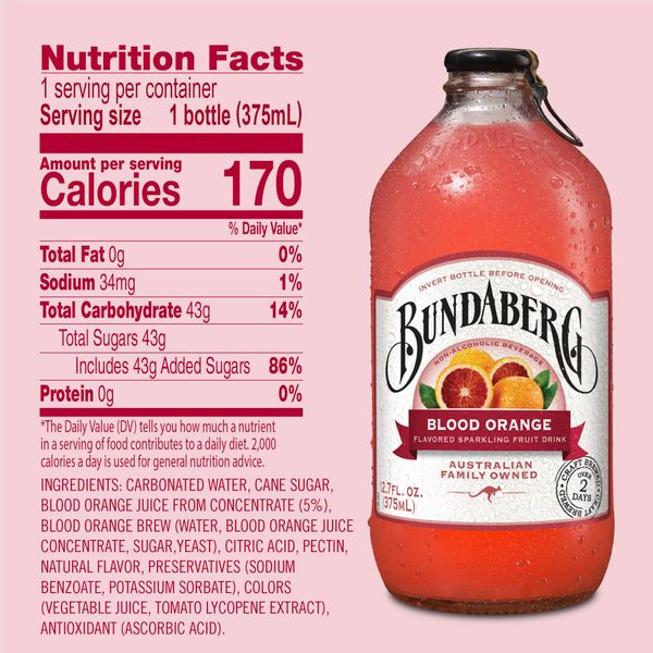 [mfoods] Bundaberg Ginger Beer/Root Beer/Lemon, Lime and Bitter/Blood Orange/Passion Fruit 375ml x 24 bottles  [LOCAL SG DELIVERY]