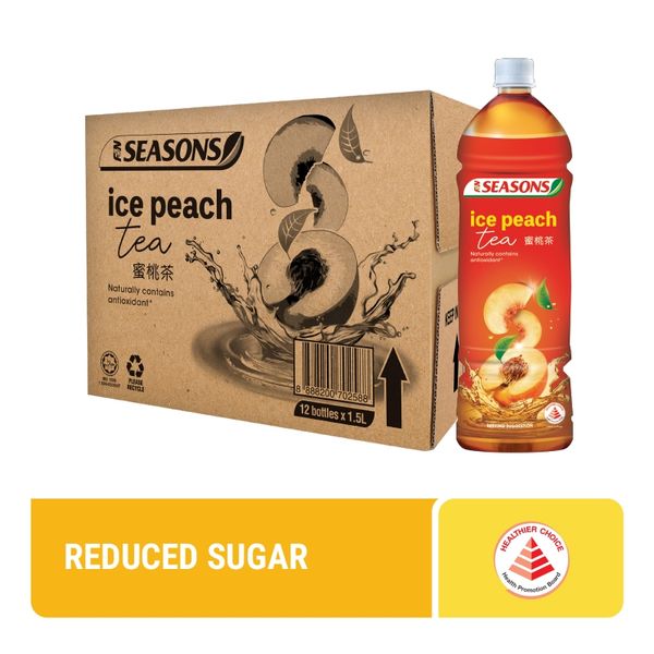 [mfoods] F&N Seasons Peach Tea 1.5L x 12 bottles [LOCAL SG DELIVERY]
