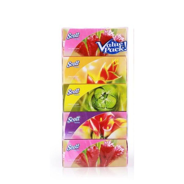 [mobileaid] Scott Facial Tissue - 2 Ply (5x150's) [LOCAL SG DELIVERY]
