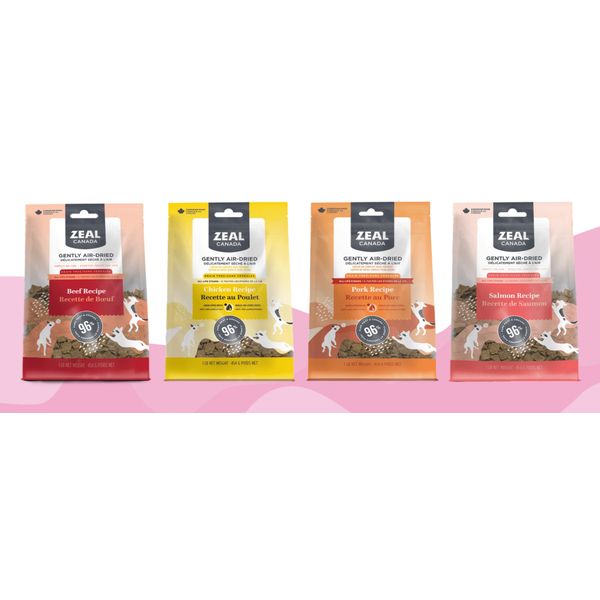 [mPets] Zeal Canada Air-Dried Dog Food - Whole Prey Meal - Grain Free - For All Life Stages (1lb Bag) [LOCAL SG DELIVERY]