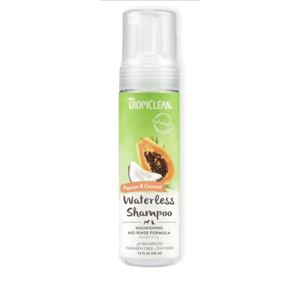 [mPets] TropiClean Waterless Pet Shampoo - No Rinse Formula (7.4fl oz Bottle) [LOCAL SG DELIVERY]