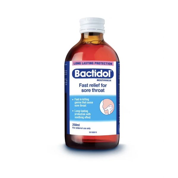 [mobileaid] Bactidol Mouth Wash 250ml [LOCAL SG DELIVERY]