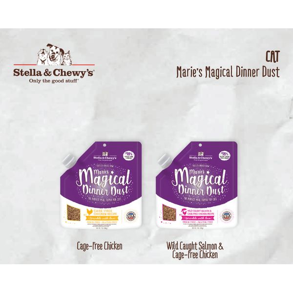 [mPets] Stella & Chewy's Marie's Magical Cat Dinner Dust Meal Topper To Boost Health (7oz Bag) [LOCAL SG DELIVERY]
