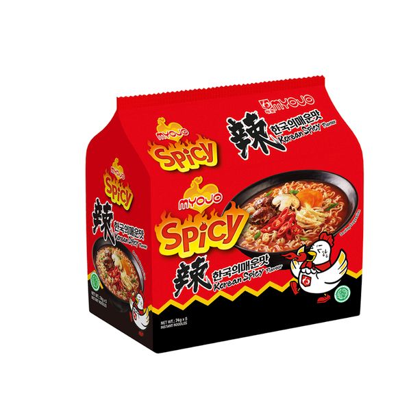 [mfoods] Myojo Spicy Hot Chicken/Mala Xiang Guo/Korean Spicy 5 x 80gm [LOCAL SG DELIVERY]