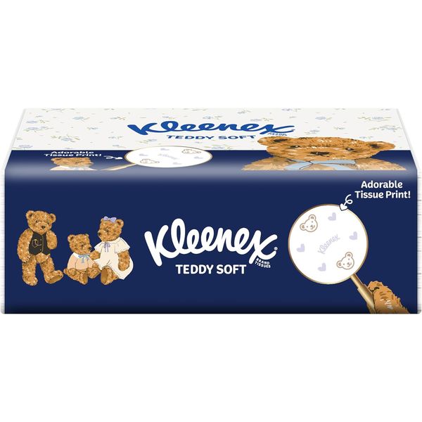 [mobileaid] Kleenex Teddy Soft Box Facial Tissue - 3 Ply 100's [LOCAL SG DELIVERY]