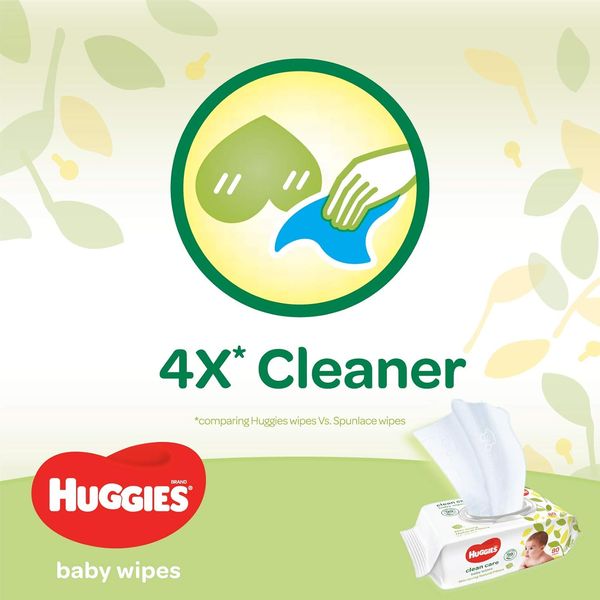 Huggies Clean Care Baby Wipes 3x80's – view 3