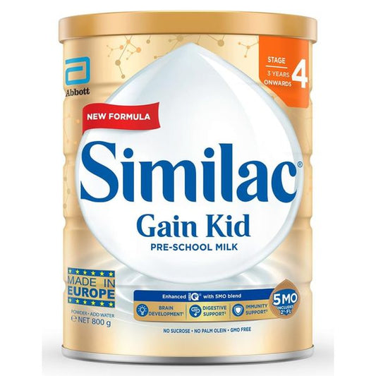 [mkids] Similac Gain 5MO Stage 4 Kid Pre-school Milk Powder Formula 800g (3 years onwards) [LOCAL SG DELIVERY]