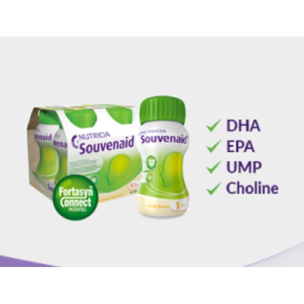 [mobileaid] Nutricia Souvenaid 125ml/bottle (pack of 4 bottles) (Brain Supplement/Alzheimer Disease) [LOCAL SG DELIVERY]