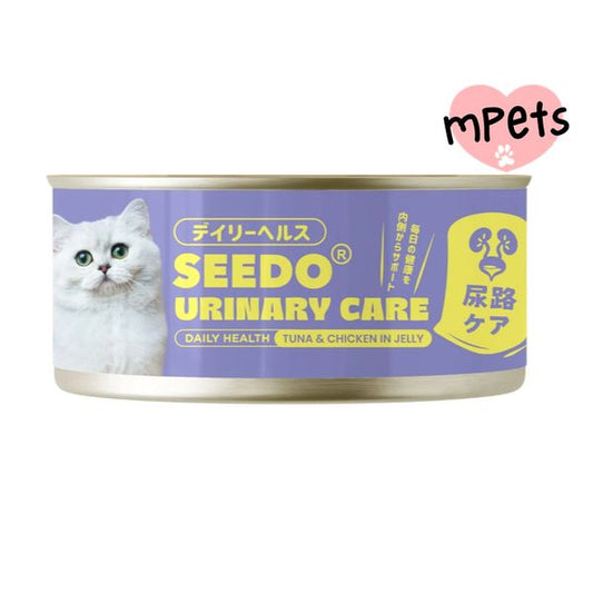 [mPets] SEEDO D.H URINARY CARE TUNA&CHIC IN JELLY 80G  [LOCAL SG DELIVERY]