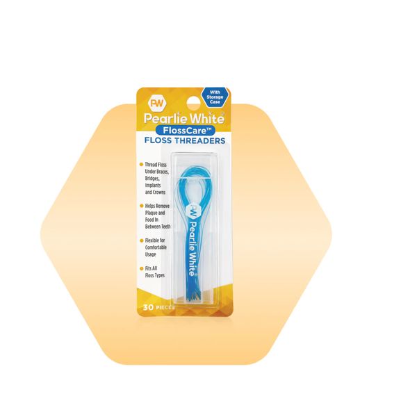 [mobileaid] Pearlie White FlossCare‚Ñ¢ Floss Threaders With Storage Case 30pcs [LOCAL SG DELIVERY]