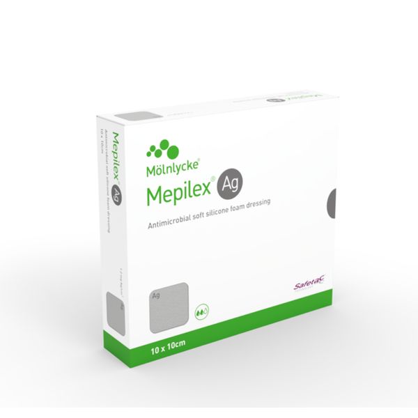 [mobileaid] M√∂lnlycke Mepilex Ag 12.5cm x 12.5cm/ 17.5cm x 17.5cm 5's [LOCAL SG DELIVERY]