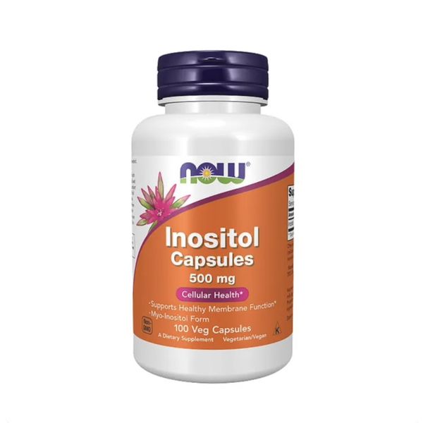 [mfoods] NOW Foods, Inositol Capsules, Supports Healthy Membrane Function, 500 mg, 100 Veg Capsules [LOCAL SG DELIVERY]