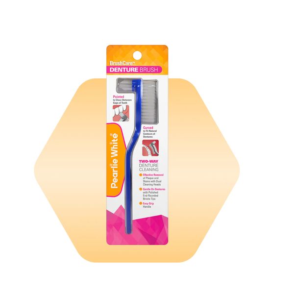 [mobileaid] Pearlie White BrushCare Denture Brush [LOCAL SG DELIVERY]