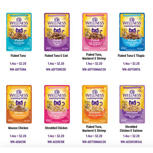 [mPets] Wellness Wet food Appetizing Entrees for Cats [LOCAL SG DELIVERY]