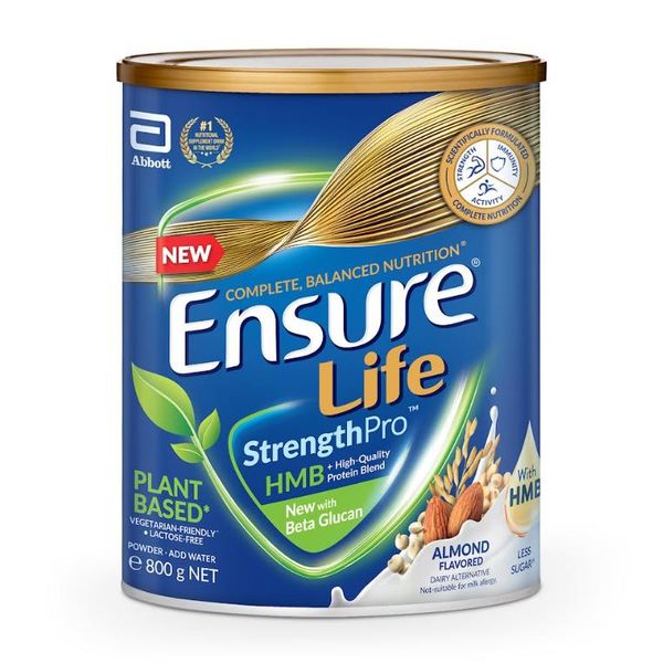 [mobileaid] Abbott Ensure Life StrengthPro Plant Based Almond Flavoured 800g [LOCAL SG DELIVERY]