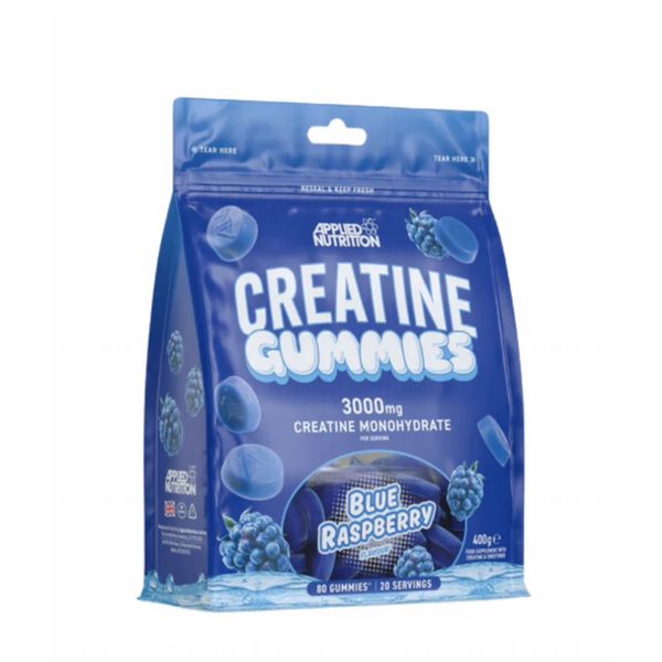 [mfoods] Applied Nutrition, Creatine Monohydrate Gummies, Build Muscle & Increase Physical Performance, 2 Flavors, 20 servings  [LOCAL SG DELIVERY]