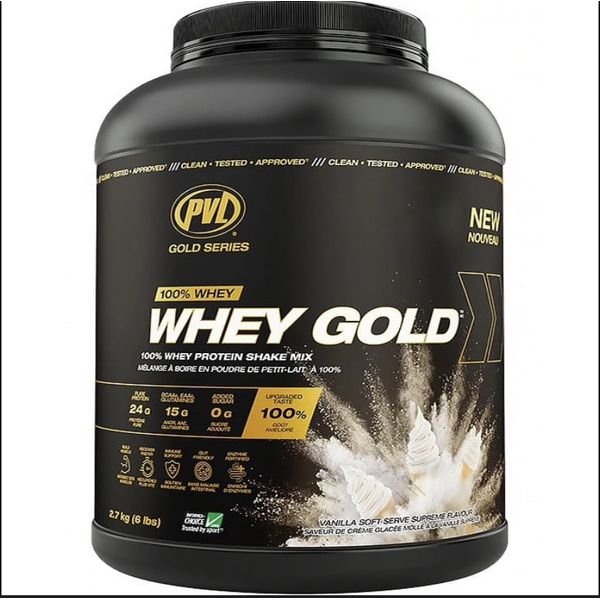 [mfoods] PVL Gold Series Whey Gold Protein Powder With Ultra- Filtered Whey Protein Concentrate, No Artificial Colours 4lbs - 6lbs [LOCAL SG DELIVERY]