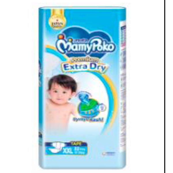 Mamy Poko Extra Dry Tape Newborn (<-5kg)/Small (3-8kg)/Medium (6-11kg)/Large (9-14kg)/XLarge (12-17kg)/XXLarge (15-25kg) –…