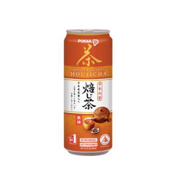 [mfoods] Bundle of 2 cartons Pokka Can Drink - Houjicha Japanese Roasted Green Tea (No Sugar) 300ml x 24 cans [LOCAL SG DELIVERY]