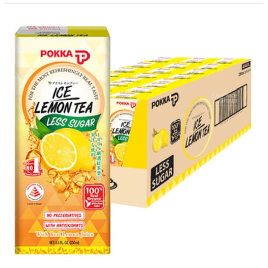 [mfoods] Bundle of 2 cartons Pokka Packet Drink - Ice Lemon Tea (with less sugar) 250ml x 24 packets [LOCAL SG DELIVERY]