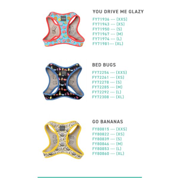 [mPets] FuzzYard XXS/XS/S/M/L/XL Step-In Harness for Pets [LOCAL SG DELIVERY]
