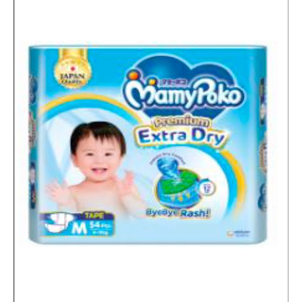 Mamy Poko Extra Dry Tape Newborn (<-5kg)/Small (3-8kg)/Medium (6-11kg)/Large (9-14kg)/XLarge (12-17kg)/XXLarge (15-25kg) –…